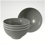 Beat Bowl 6 Inch, Grey, Set of 4