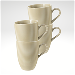 Beat Mug 11.8 fl. oz., Sand, Set of 4