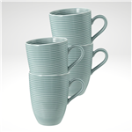 Beat Mug 11.8 fl. oz., Blue, Set of 4