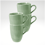 Beat Mug 11.8 fl. oz., Green, Set of 4