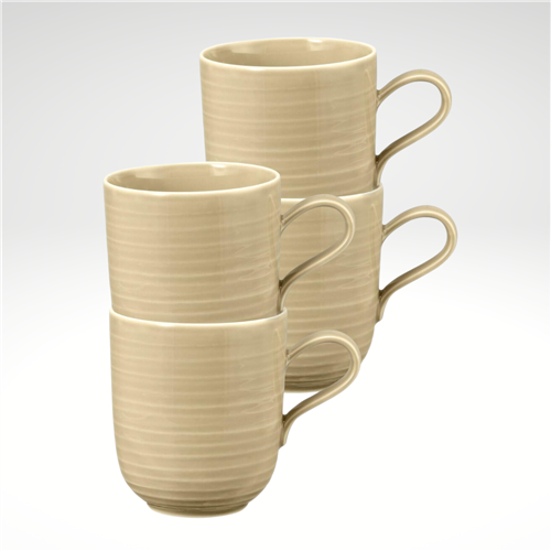 Terra Mug 13.5 fl. oz., Sand, Set of 4