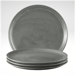 Terra Plate 10.8 Inch, Grey, Set of 4