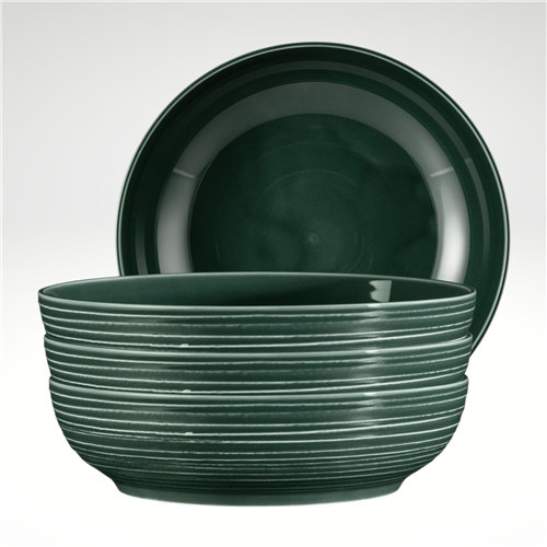 Terra Bowl 9.8 Inch, Green, Set of 4