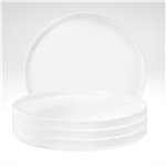 Good Mood Plate 10.2 Inch, White, Set of 4