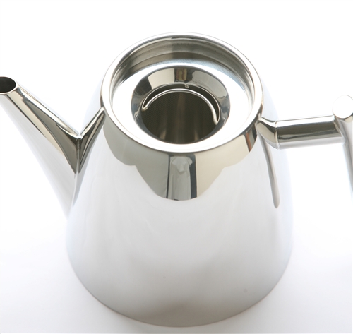 FORLIFE Hospitality Teapot with Built in Strainer 14 oz Stainless Steel