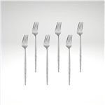 "Juntos" Cocktail Fork, Satin (6pcs), 6.9" L