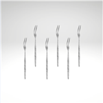 "Juntos" Two-prong Fork, Satin (6pcs), 5.4" L