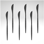 "Juntos" Cocktail Knife, Black (6pcs), 7.5" L
