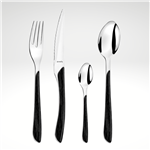 "Eclat Nature" Flatware Set, Black, 24pcs.