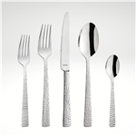 "Felicity" Flatware Set, Hammered s/s, 20pcs.