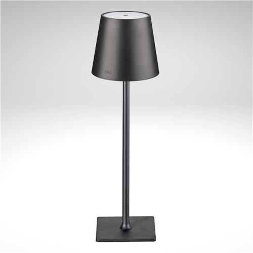 "Sole" LED Table Lamp, black,  13.75" x 4.25" dia.