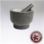 Cilio by Frieling, Goliath Natural Granite Mortar and Pestle Set, 5in Tall, Gray