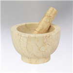 Mortar & Pestle "Prosecco", 2" H, Marble