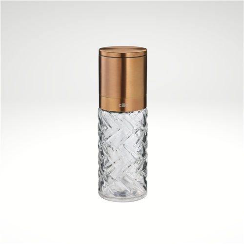 "Cristallo" Salt or Pepper Mill, Copper, 2"dia. X 6.7"