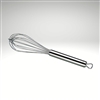 Image of the Kuchenprofi Standard Whisk that is available in multiples sizes additional images of the whisk being used for mixing.