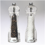 Beautiful salt and pepper mill set, acrylic with a ceramic grinding mechanism.