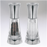 Beautiful salt and pepper mill set, acrylic with a ceramic grinding mechanism.