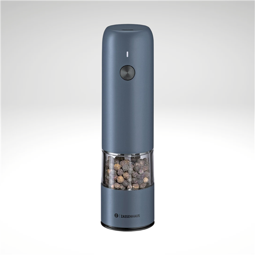 "Koln" Electric Salt or Pepper Mill, Blue, 5.5" H, 1.5" dia.