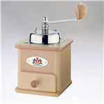 Coffee Mill "Brasilia" - Natural/Chrome