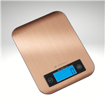 "Pure" Digital Kitchen Scale, copper, 9.3" x 6.9" x 1"