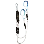 Double Leg Rope Lanyard with Rebar Hooks | Guardian 01131