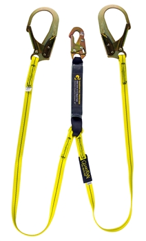 Guardian Double Shock Absorbing Lanyard with Rebar Hooks - 01231