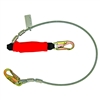 6' Coated Cable Lanyard with Removable Flame Retardant Shock Pack Cover