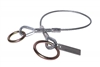 Galvanized Cable Choker Anchor with 2Â½" & 3" O-Ring Ends - 4'