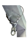 Galvanized Cable Choker Anchor with 3" O-Ring & Snap Hook Ends - 6'