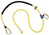Pole Climber's Adjustable Rope Positioning Lanyard with Steel Carabiner