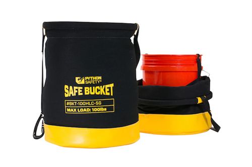 Python Safety Safe Bucket 100lb Load Rated Hook and Loop Canvas- 5