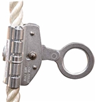 Rope Grab for 5/16″ & 3/8″ Galvanized or Stainless Steel Wire Rope with  Shock Pack & Hook Attached