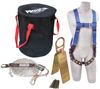 Roofer's Fall Protection Kit with Lifeline- In a Bag