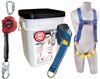 Roofer's Fall Protection Kit with Self Retracting Lifeline - In a Bucket