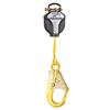 Quick Connect Self Retracting Lifeline with Aluminum Rebar Hook- Web - 8ft