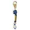 Self Retracting Lifeline with Anchor Hook/Aluminum Carabiner - Web - 6 ft. (1.8m) 3/4" (19mm) 
