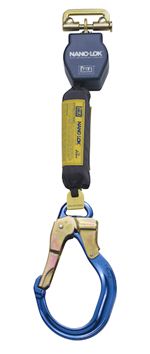 Nano-Lok Quick Connect Self Retracting Lifeline with Aluminum Locking Rebar Hook - Web | 3101468