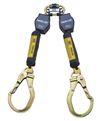 Twin-Leg Quick Connect Self Retracting Lifeline with Steel Locking Rebar Hooks - Web