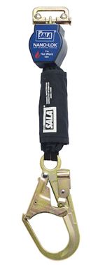 Nano-Lok Quick Connect Self Retracting Lifeline with Steel Rebar Hook - For Hot Works Use  | 3101493