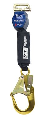 Nano-Lok Quick Connect Self Retracting Lifeline with Aluminum Rebar Hook - For Hot Works | 3101496