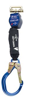 Quick Connect Self Retracting Lifeline with Aluminum Rebar Lock Hook - For Hot Works