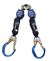 Nano-Lok Twin-Leg Quick Connect Self Retracting Lifeline with Aluminum Rebar Lock Hooks - Web - For Hot Work | 3101505