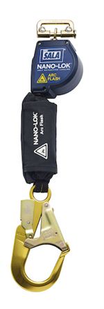 Nano-Lok Arc Flash Quick Connect Self Retracting Lifeline with Aluminum Rebar Hook | 3101531