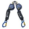 Arc Flash Twin-Leg Quick Connect Self Retracting Lifeline with Aluminum Carabineer - Web