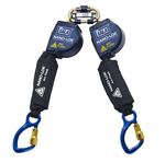 Nano-Lok Arc Flash Twin-Leg Quick Connect Self Retracting Lifeline with Aluminum Carabineer - Web | 3101538