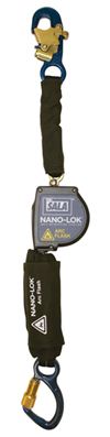 Arc Flash Self Retracting Lifeline with Anchor Hook and Aluminum Carabineer