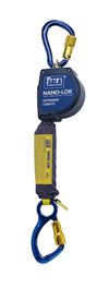 Extended Length Self Retracting Lifeline with Anchor Hook/Aluminum Carabiners - Web