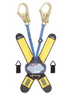 Talon Twin-Leg Quick Connect Self Retracting Lifeline with steel rebar hooks - Web - 6 ft. | 3102003