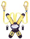 Twin-Leg Tie-Back Quick Connect Self Retracting Lifeline with Aluminum Rebar Hooks - Web - 7.5 ft.