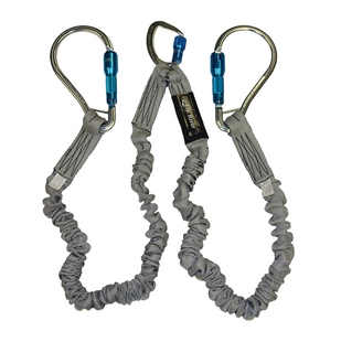 Elk River 35716 | Twin Leg Shock Lanyard w/ Large Aluminum Carabiners